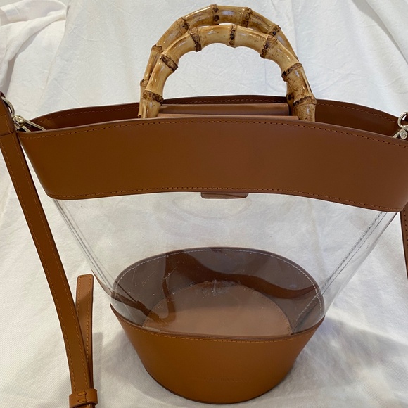LOEFFLER RANDALL Agnes Fan Tote CLEAR - Picture 1 of 4